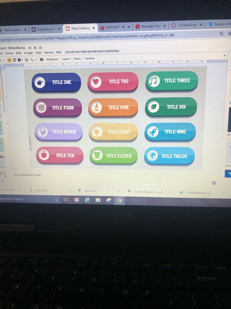 iTeachAndTell's tweet photo. LOVE this digital Challenge Board! Thank you @mcnairan3 #r12giftED https://t.co/vy7dD2yarX