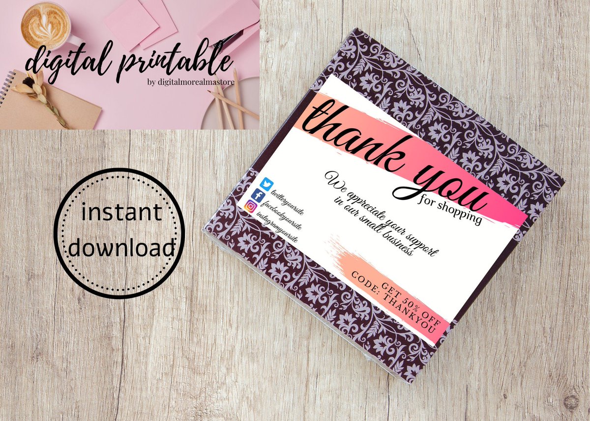 DMorealmastore's tweet photo. Excited to share the latest addition to my #etsy shop: digital editable thank you card,Printable minimal,Instant Download Cards,cards for,friends,family,small business,Online Business, https://t.co/xYp2AdapUA https://t.co/1diwSMuXvD