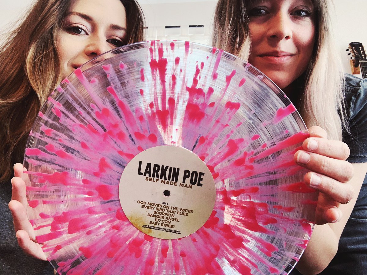 LarkinPoe's tweet photo. We’re stoked to be working with Urban Outfitters to release this exclusive HOT PINK 'Self Made Man' vinyl for y’all 💘💘 There’s still time to pre-order your very own copy 🤘🤘 https://t.co/AwWauJkLdw https://t.co/xCNaEskYdU