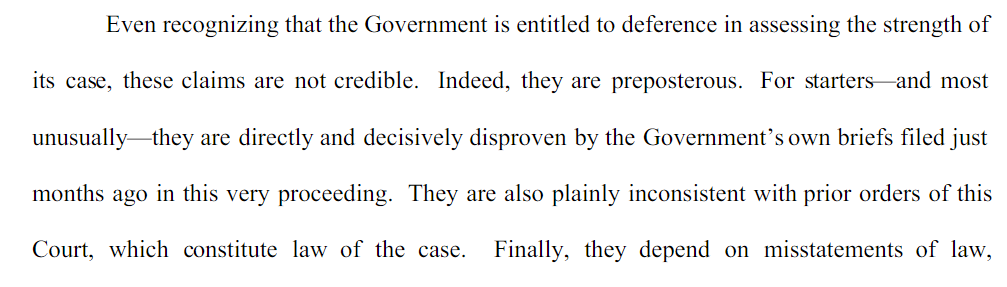 If DOJ really wanted this case dismissed, they would have withdrawn Van Grack's filings which constitute law & facts of this case.Give us the real & credible reasons AG Barr!