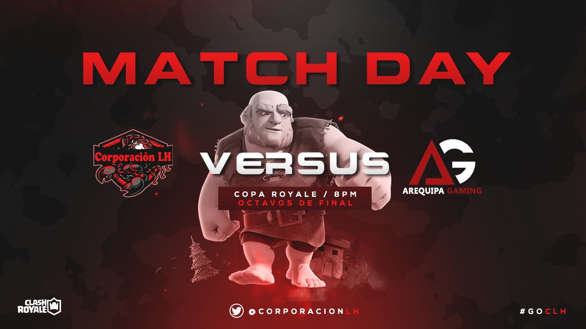 corporacionlh's tweet photo. #CR | ¡Match Day!

¡Alfin nos encontramos en la arena!

Jugamos los octavos de final de la @MasterCup_1 | #MC_CopaRoyale en contra de @ArequipaGaming desde las 8:00PM🇵🇪😬.

¡Acompañennos!😎

#GoCLH https://t.co/Dkmmufo63p
