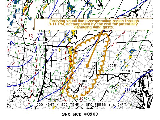 NWSSPC's tweet photo. 5:36pm CDT #SPC_MD 0903 , #nywx #pawx #wvwx #ohwx #kywx, https://t.co/XWoVmjUZkc https://t.co/D48iwtwmTk