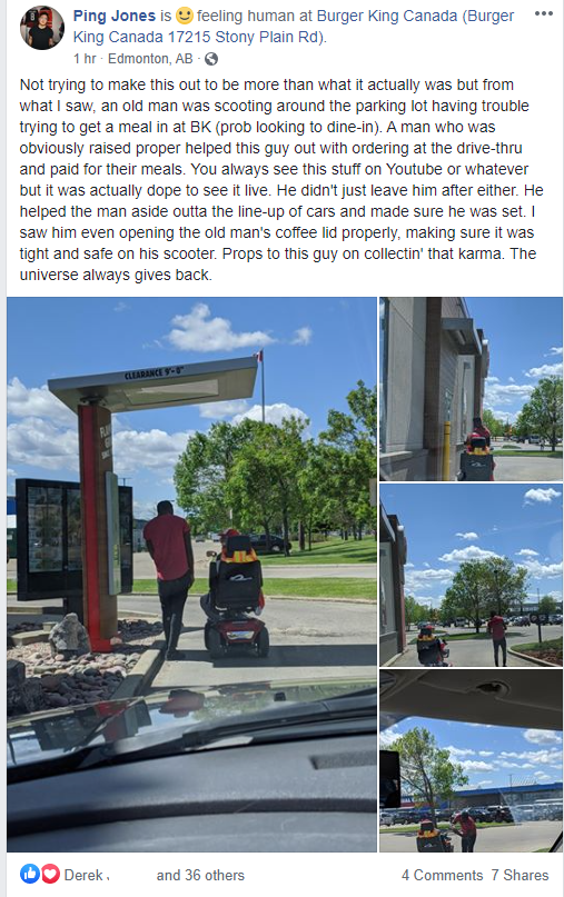 sonic1029's tweet photo. Wow this is an incredible story - anyone know who this fine young Edmontonian is?

Let's help give a shoutout where a shoutout is deserved!

Keep up the kindness, #YEG!

- @HunterAtHome https://t.co/w5X7ArXuIj