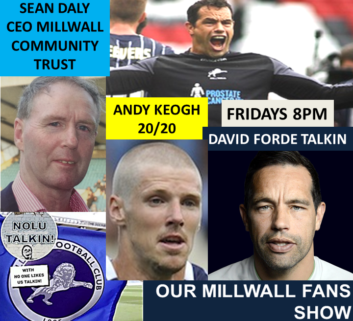 NOLUTALKIN's tweet photo. A great show line up of guests with the #No_One_Likes_Us_Talkin Team of #James_Kelly, #Stan_Godwin &amp; #George_Lampey this Friday at 8pm here.

@J_Kells_96  @GodwinStan @bethanywarren13 @garymfc @DenizenJeff @dianaday44 @mrsmillwall1969 @s_london_lion @dturleyxxx @margaretmizen https://t.co/EzRwe2ykhh