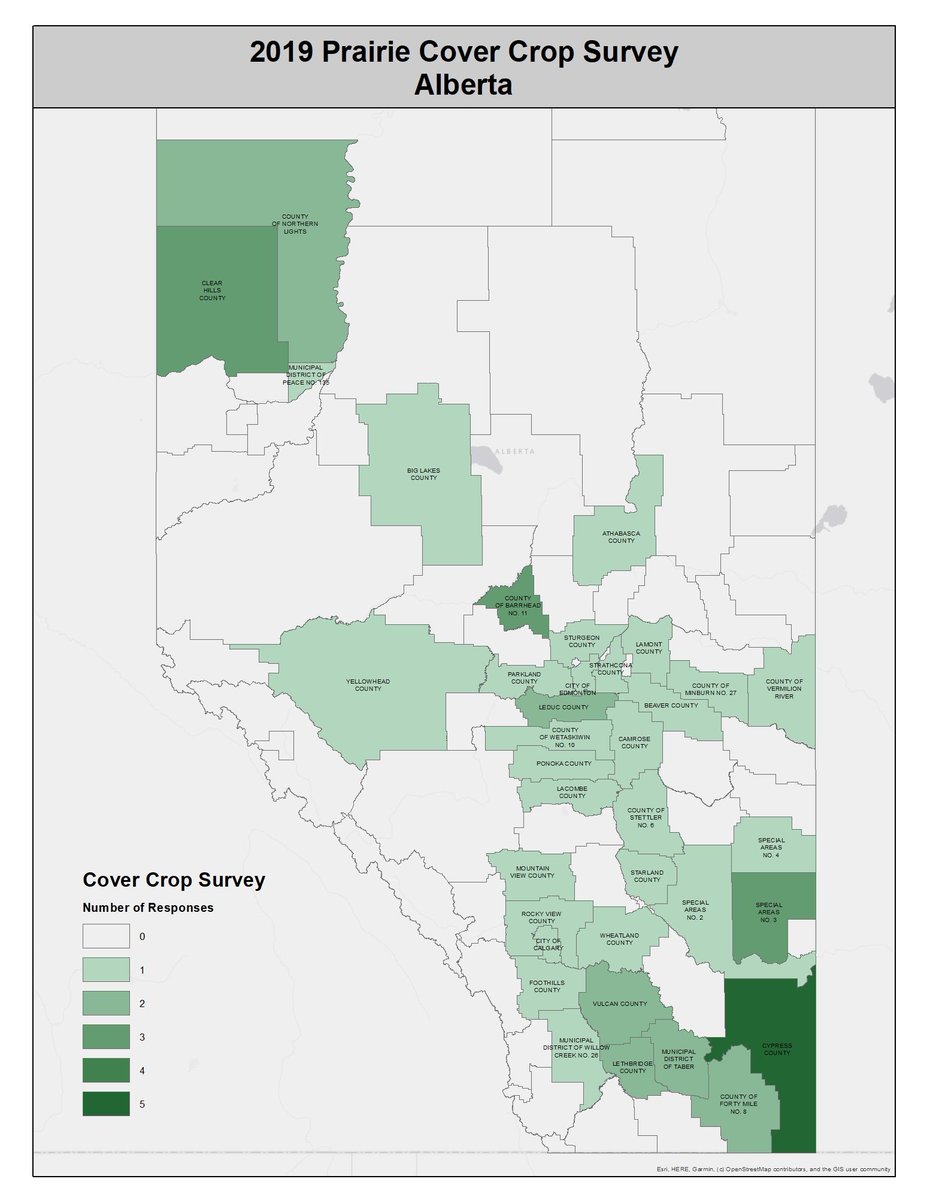 CallumMorrisons's tweet photo. Map of 2019 #PrairieCoverCrop Survey respondents: #Alberta
To recieve a copy of the 2019 report as soon as it is ready, please contact: morris51@myumanitoba.ca.
#MBag #Saskag #skag #Abag #CdnAg #WestCdnAg #Covercrop #Covercrops #OntAg #BCag #AgInTheNorth https://t.co/McoRPbqz8T