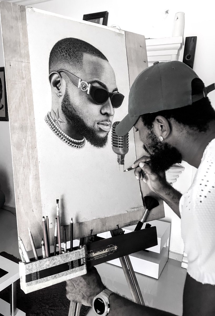 iframeworld's tweet image. Pencil on hard board paper, please retweet until ⁦@davido⁩ sees this.