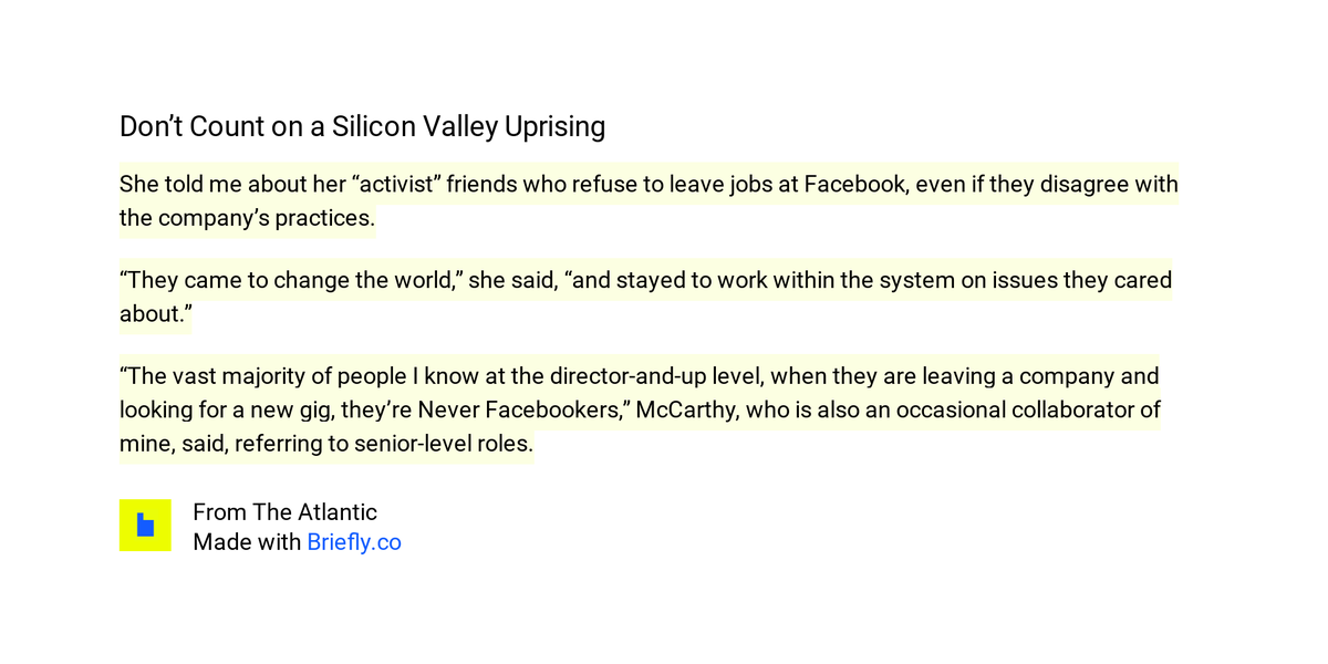 soobastik's tweet photo. Don’t Count on a Silicon Valley Uprising
https://t.co/9ow5hAlQen
Highlights by @soobastik https://t.co/Ski6uhHaWA