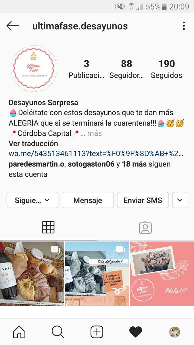 Hola!! Mi hermano y su novia empezaron este emprendimiento de desayunos y picadas. Para mas info visiten su instagram. Me ayudarían mucho con un rt.🙏🙏🙏💗💗💗
<a href="/VivireNuevaCba/">VivirenNuevaCórdoba®</a>