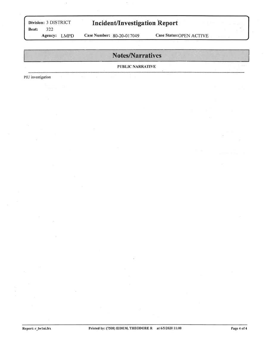 Breonna Taylor was killed during a botched raid at her Louisville home on March 13.Activists have been asking for answers and justice for months.Louisville police just released the incident report.It's basically blank.  #BreonnaTaylor