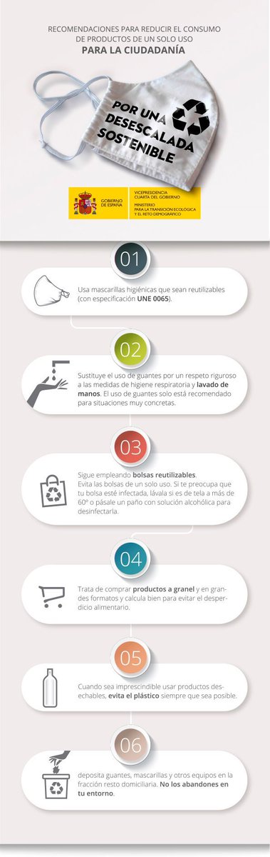 La reactivación económica es una oportunidad para progresar hacia una economía circular y descarbonizada🌱

Por eso, la gestión de residuos debe planificarse en base a
⭕️Circularidad
❌Prevención de generación
➰Reutilización
♻️Reciclaje

¿Sabes cómo?👉buff.ly/3dNFKw6