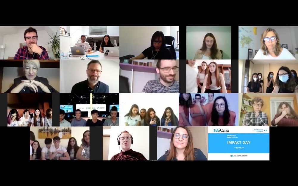 Lapsob's tweet photo. Hoy hemos vivido el #ImpactDay de #RetoEmprende @Educaixa y ha sido muy emocionante ver como presentaban los 8 equipos que desde Imagine hemos acompańado durante los 6 meses de #incubación. ¡Que emoción formar parte de esta formación y transformación!  https://t.co/nBgF0vpOzp https://t.co/K9UUVdRpgE