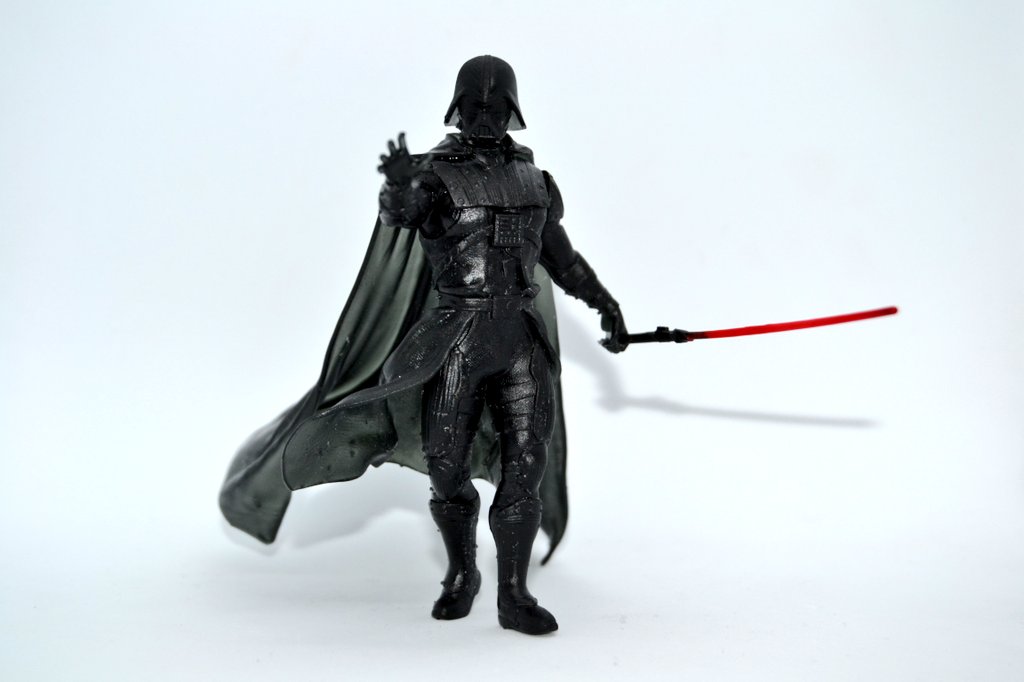 de3dprintman's tweet photo. This #DarthVader model by #Malix3Design is printed on the Original #PrusaSL1 by @josefprusa in 0.025mm layers in #HarzLabs Model Black resin. The model is just 60mm tall. The lightsaber is printed in Harz Labs Dental Clear and spray painted red and black. 
https://t.co/oOwYizC8Oh https://t.co/8YxlqSV1rm