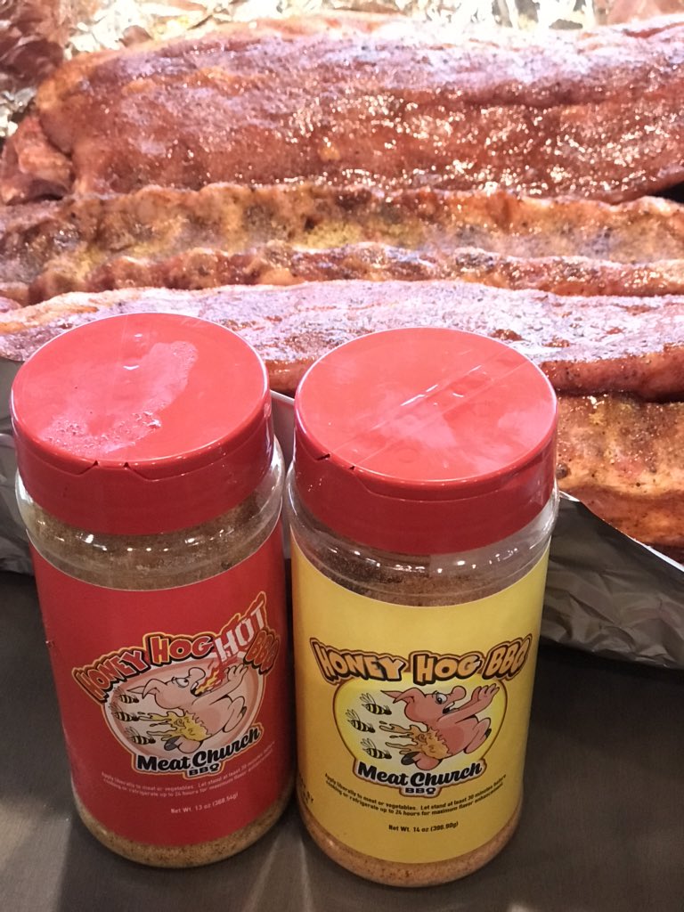 TeamLintner's tweet photo. Productive morning off🎣 Rigged Ritual Rods for Thursday, Bacon Fried Rice & sweating the ribs with Meat Church and prepping The Traegers 🤙🏼 Yes, ‘Traegers’ 😏 #heavyhitters #readytogo #butfirstdinner #competitionribs #meatchurch #traegergrills https://t.co/XechUvbQBW