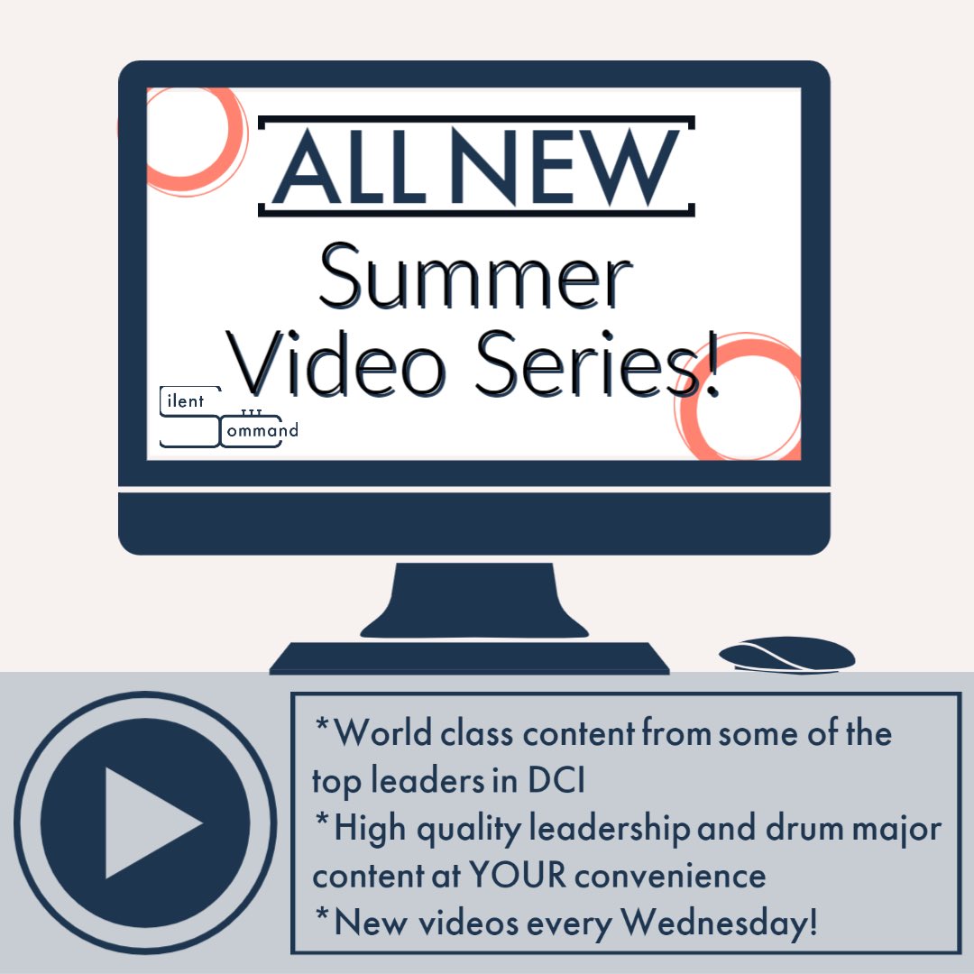 SiCommand's tweet image. || NEW SERIES!! 

Get the high quality instruction of a leadership/drum major clinic with the added convenience of watching the videos when it is best for YOU!

We will be adding several FREE videos to YouTube, and you can access the FULL series at patreon.com/silentcommand