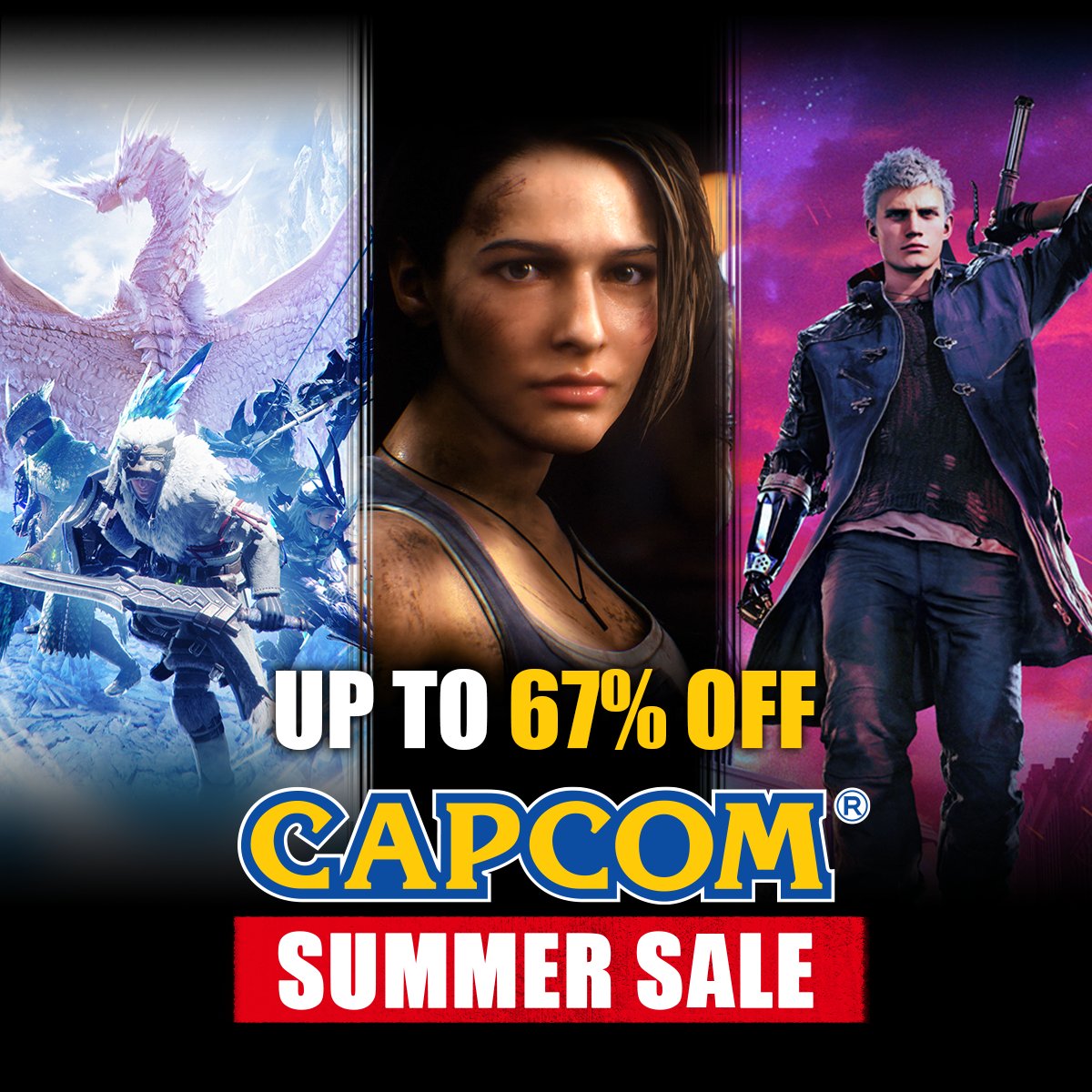 Capcom Summer Sale brings together great games at great prices, now through June 15.
Save big on @RE_Games, @monsterhunter, @DevilMayCry, and more!
🛒 https://t.co/5u15ZIE6D4 https://t.co/hDsBSFg5Tv