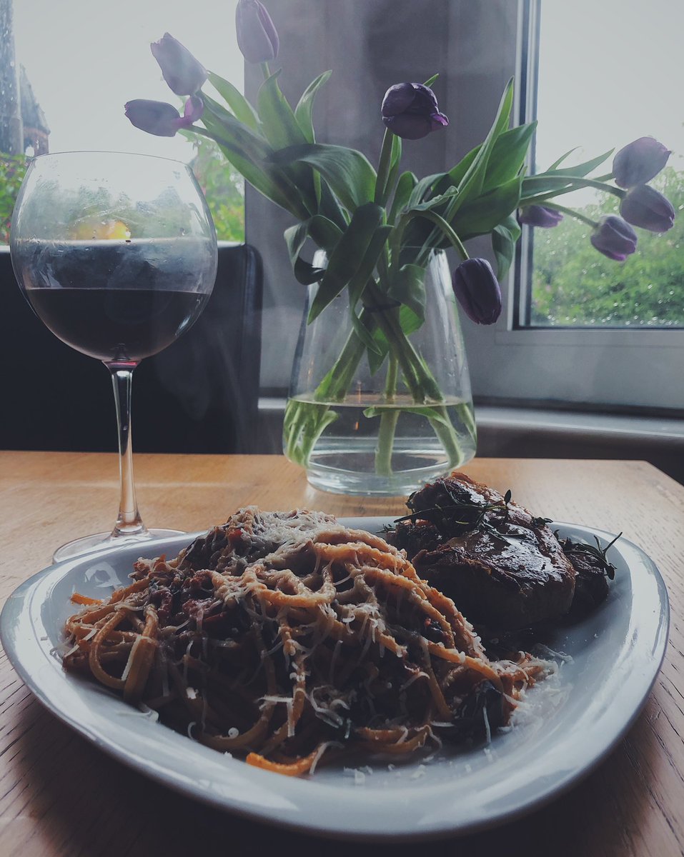 thingaboutchaos's tweet photo. I like to call this dish ‘why the fuck not Wednesday’. If you read Stanley Tucci’s piece in The Atlantic you would get it. If anyone has the cure for droopy tulips please do tell. 🌷 https://t.co/3KTD9KyhvF
