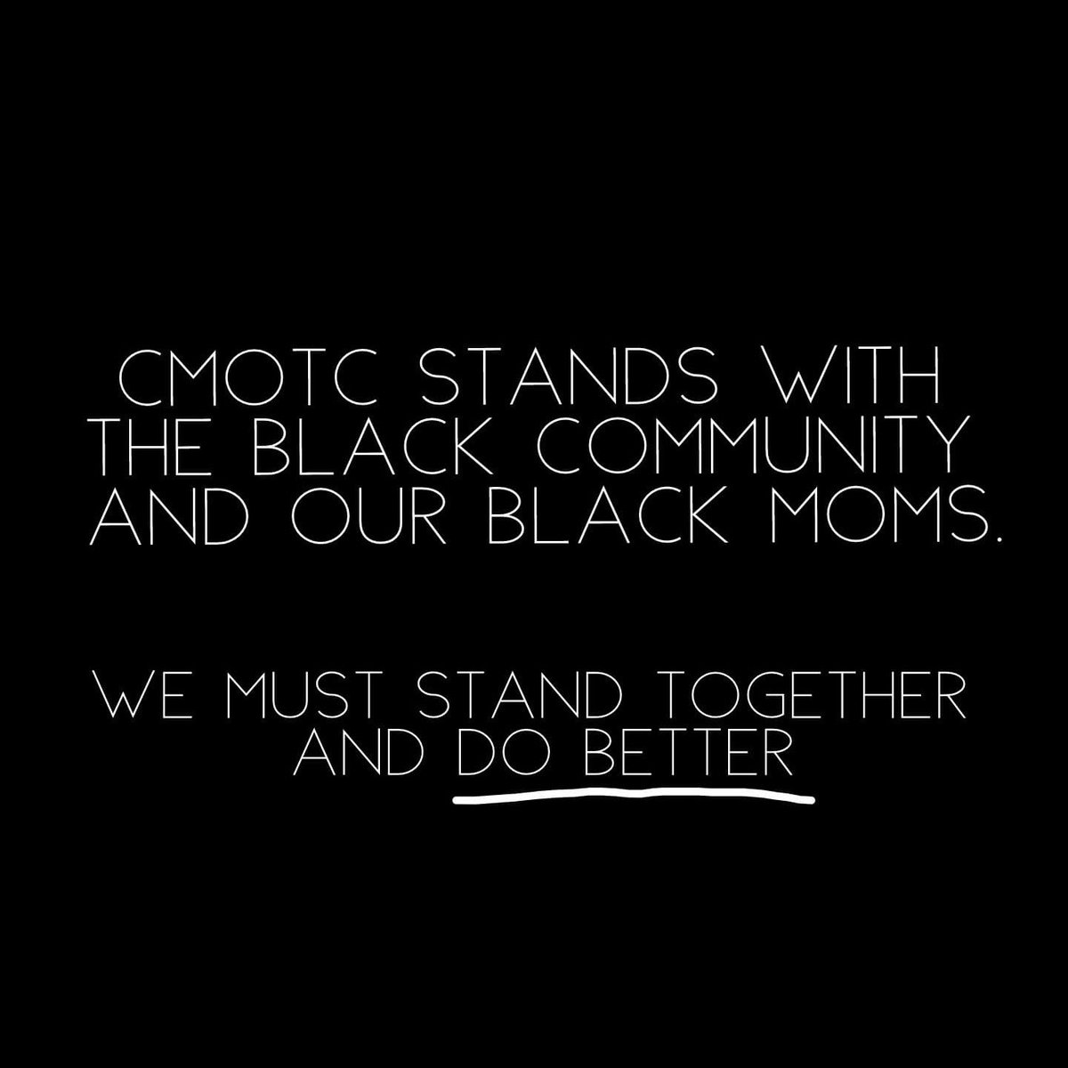 ColumbusMoTC's tweet photo. CMOTC is outraged and devastated by the senseless murders, violence and racism in our country. We condemn these acts of violence and have zero tolerance for any form of racism or hate. 1/n https://t.co/7eoVgWzD79
