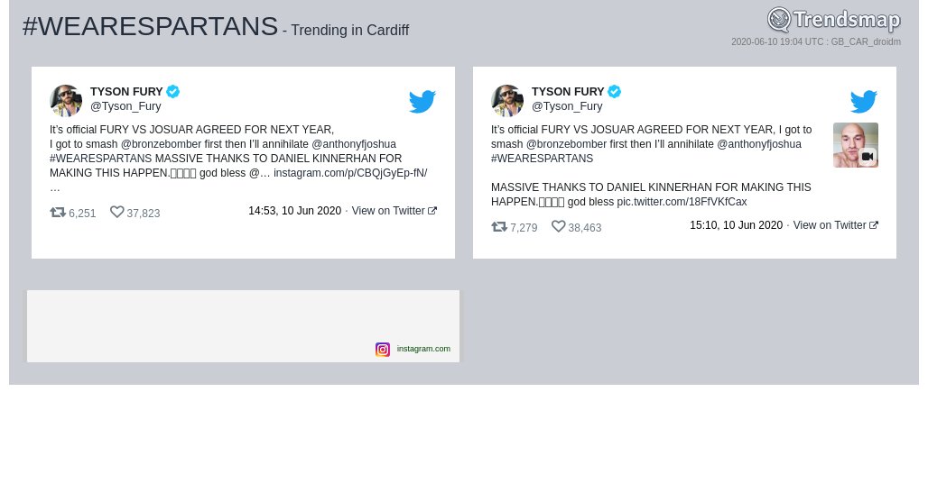 #wearespartans is now trending in #Cardiff

trendsmap.com/r/GB_CAR_droidm