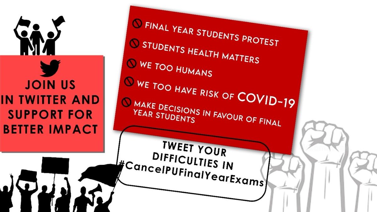 JAABIRfb's tweet photo. We too have risk of COVID-19. So please cancel all final year exams and provide us marks through internal marks.@LGov_Puducherry @thekiranbedi @CMPuducherry @VNarayanasami @PondiUniVC @GurmeetSinghVC
#CancelPUFinalYearExams #wetoohuman
#AllPondicherryColleges #StudentLivesMatter https://t.co/PHc8bkLJtU