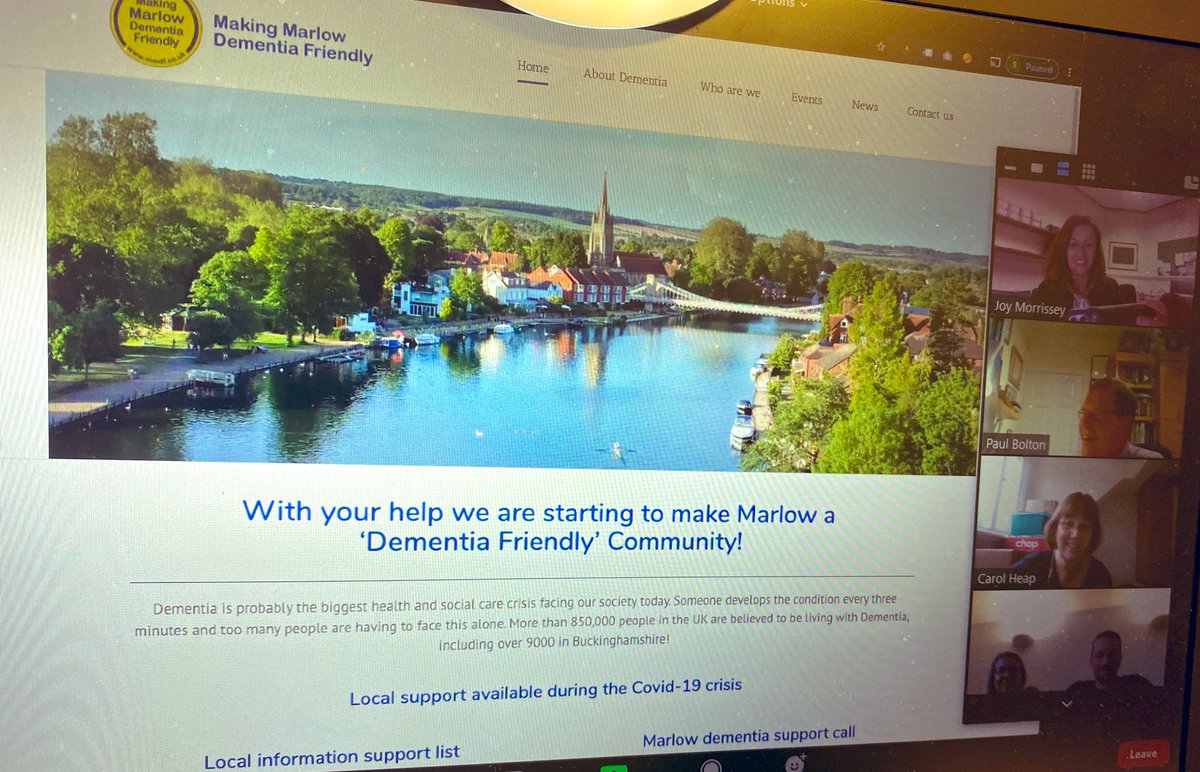 joymorrissey's tweet photo. Met with @MarlowMMDF team tonight to discuss how #MMDF is making Marlow a #dementiafriendly area. Excellent community project backed by Rotary, run by volunteers for local people affected by any aspect of dementia. https://t.co/Ok8MfpDfTU