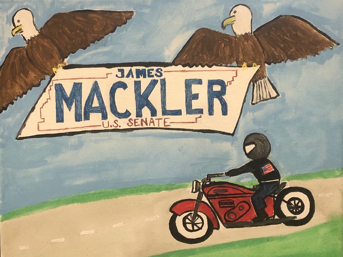 James_Mackler's tweet photo. Hey #TeamMackler it's Hannah and Sylvie! We snuck on to Dad's Twitter because yesterday was his birthday &amp; we made him a card but it won't be complete until all his supporters sign it. Can you help us wish our dad a Happy Birthday → https://t.co/aBkUv6rHIS https://t.co/OlAR1fkBNK
