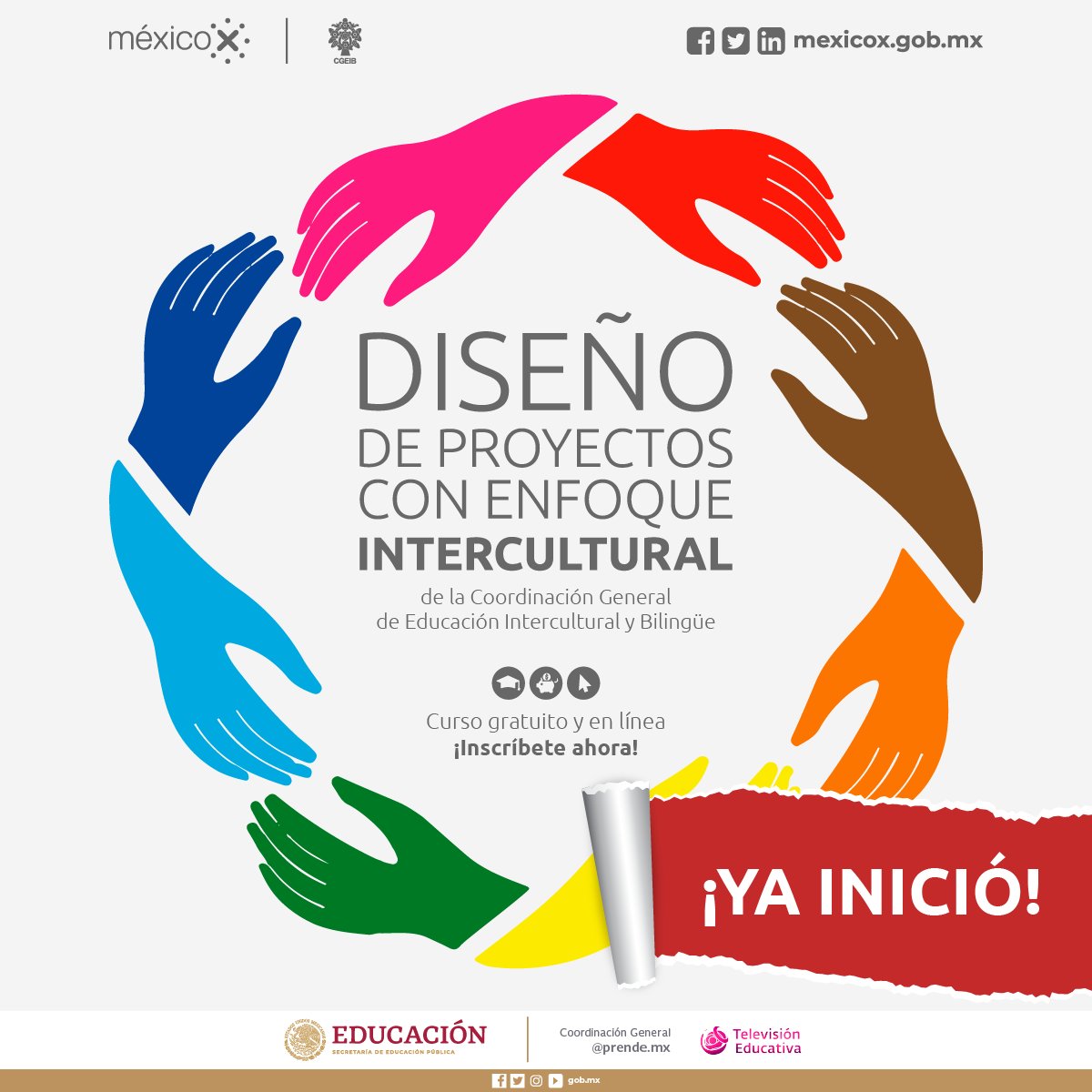 CursosAprendeMX's tweet photo. ¿Tienes un proyecto intercultural que te gustaría desarrollar? Conoce la metodología adecuada para hacerlo, con este #CursoEnLínea de #CGEIB.
Estos son los temas que se podrás revisar: 👇
✅ Abierto a todo público
👉 Inscríbete ahora: https://t.co/XaGvSgUSv9 https://t.co/nNzvpgNOl6