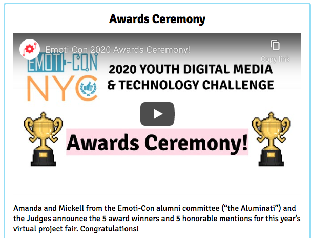 EmotiCon_NYC's tweet photo. 🏆The #EmotiCon2020 Award Ceremony video is live! 🏆 Go to https://t.co/Au0RI1Bdpj to watch now. https://t.co/DSc2eUtlzd