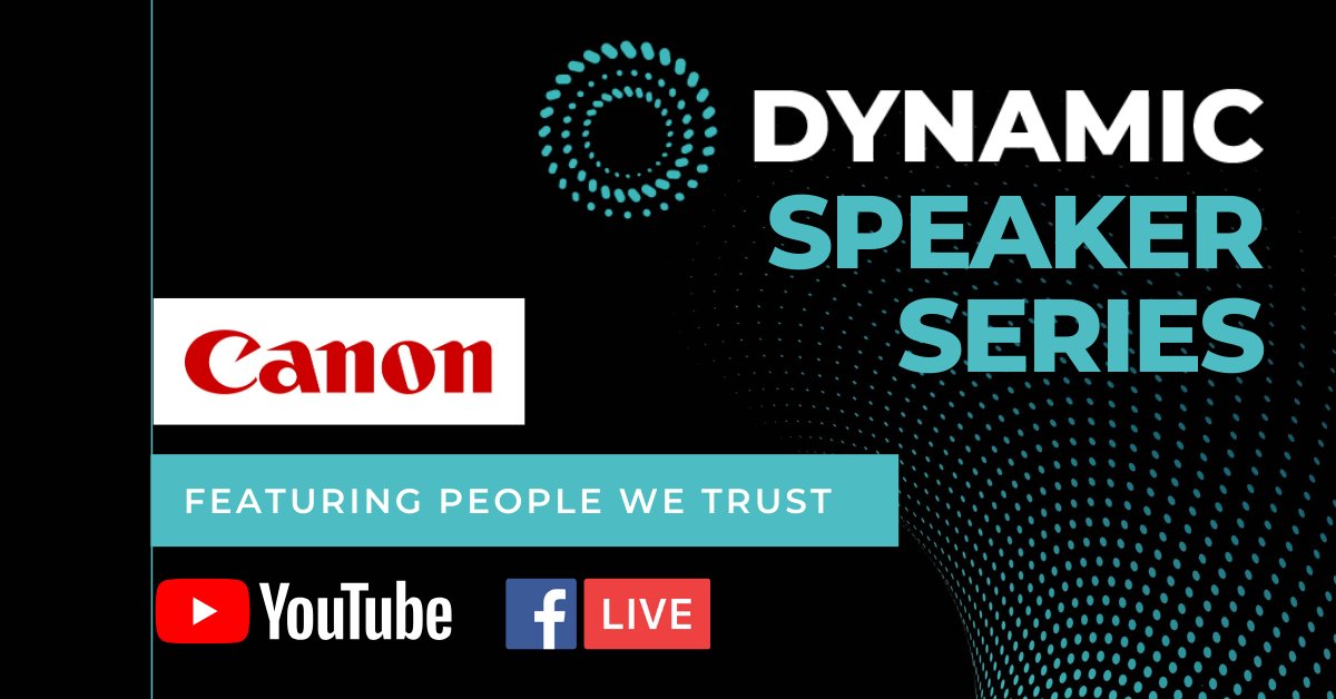 Have questions for our guest speakers from @CanonUSA? DM us, comment or put them in the chat during the stream and we'll answer them LIVE! We hope you'll join us for tomorrow's #DynamicSpeakerSeries! #peoplewetrust #canon #cineliveguide #cinematography  youtu.be/rFtrHO4UKxw
