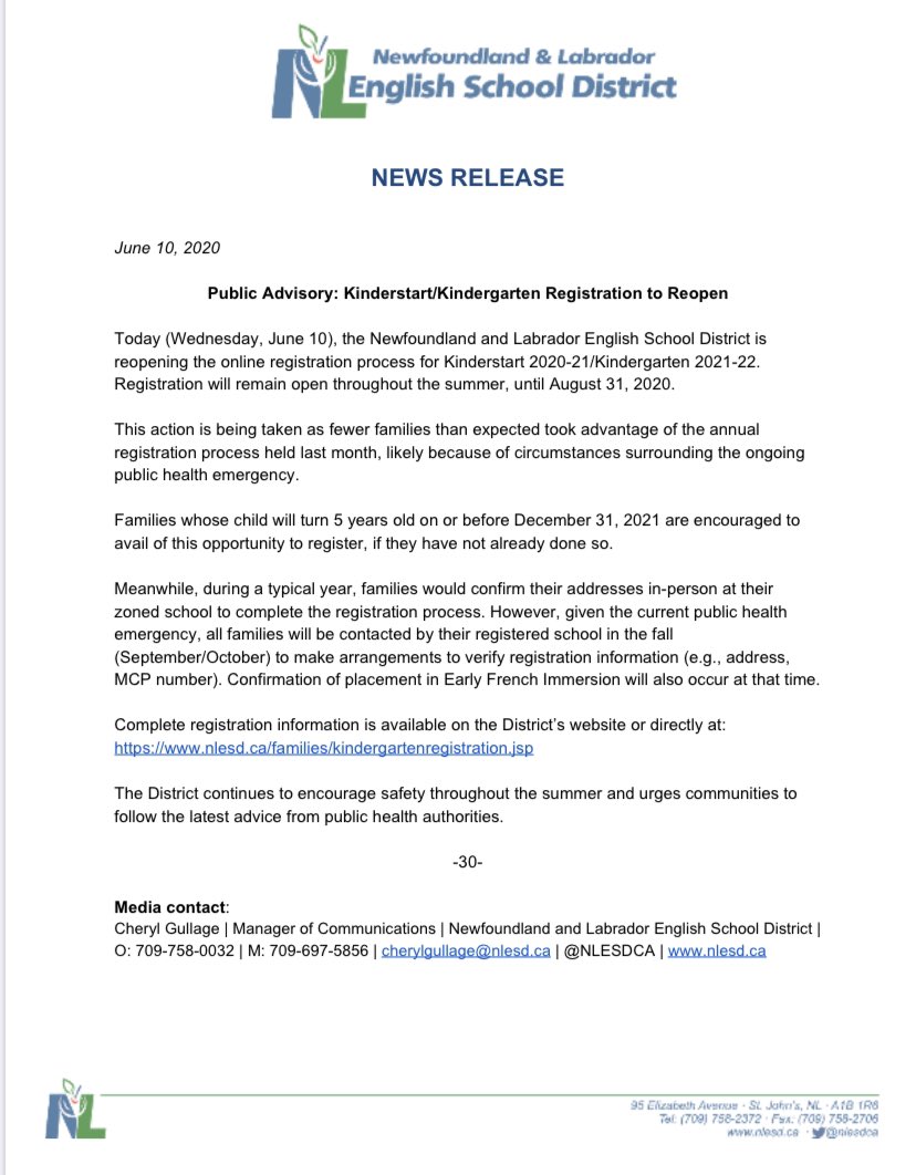 Please see memo regarding kinderstart/ kindergarten.