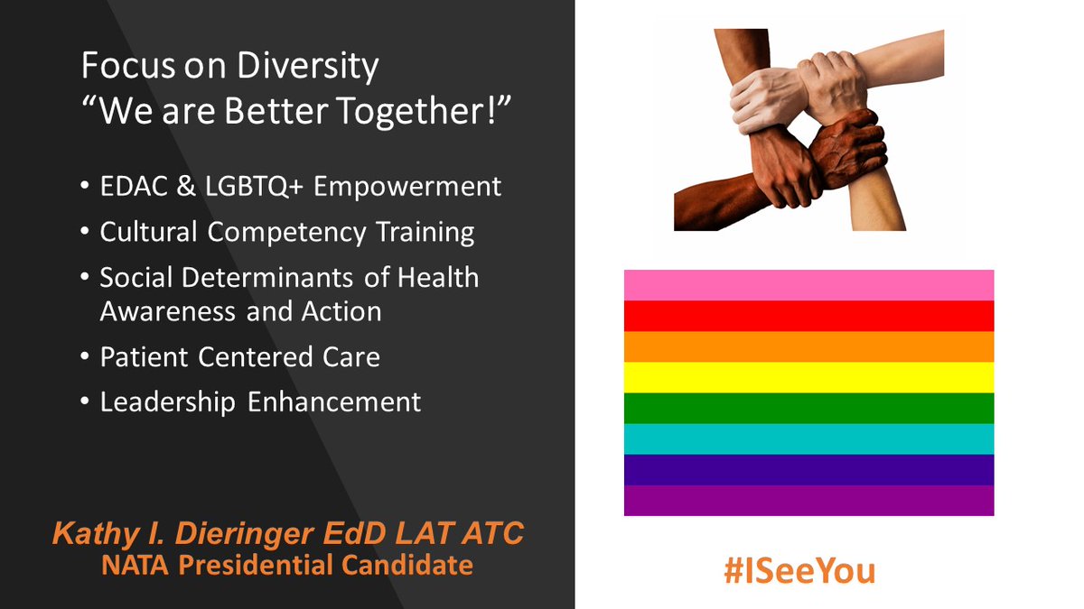 Social justice, increasing diversity, protecting the marginalized and promoting inclusion are imperative. I am cognizant that words must become action that must make a difference.  We will do better! #DiversityWins #LeadWithAT #ISeeYou