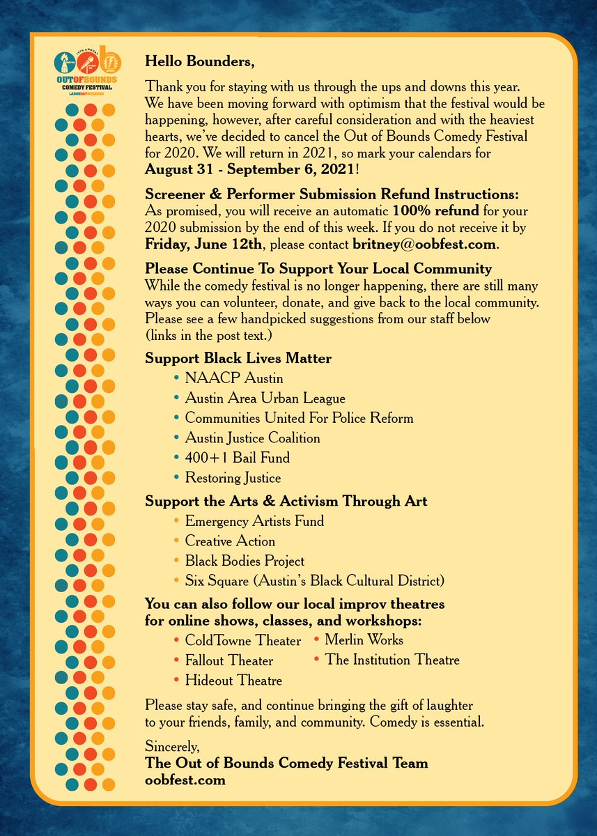 Out of Bounds Comedy tweet media