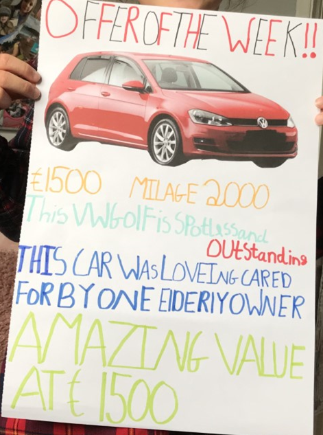 TJPrimary's tweet photo. Emily and Zoe have been busy creating amazing adverts for Mr Wormwood's second hand cars as part of our English work using 'Matilda' by Roald Dahl! Well done girls!
#TJHomeLearning #TJEnglish #3T https://t.co/25yrthy4Om