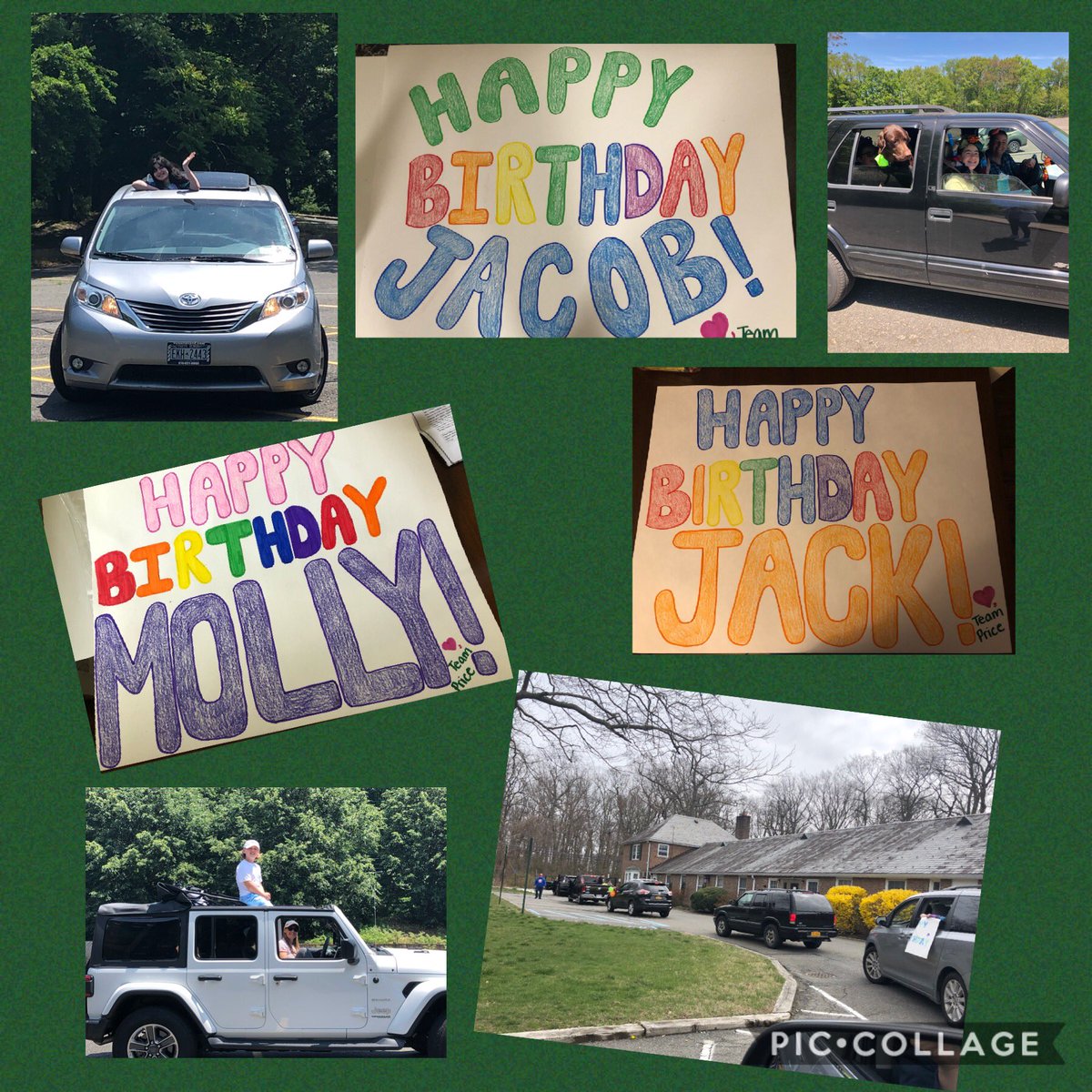 TeamPrice25's tweet photo. We just had our tenth &amp; final birthday parade for the school year. They kept us connected and our spirits up! They were my lifeline for sure. Thank you, Team Price! #birthdayparades #teamprice #memories https://t.co/mQxN0QZE1u