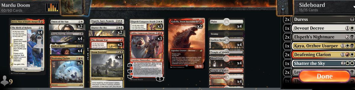 Had an awesome time on yesterday's stream, thanks for everyone who was there!  Thank's <a href="/BeardoTeam/">ChuckBeardo</a> for coming by yesterday and raiding. Also to <a href="/TheNerdySteve/">Steve</a> for the raid the other day; you are beautiful and amazing haha Bringing back one of my old brews; Mardu Doom Tonight.