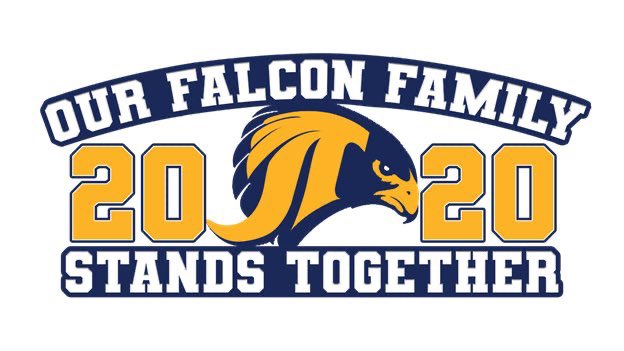JTHSFalcons's tweet photo. Tonight’s @jthsclassof2020 Celebration will be shared at 9:05pm. Congratulations, seniors!! #falconpride #Classof2020 https://t.co/1wbPJUQwT3
