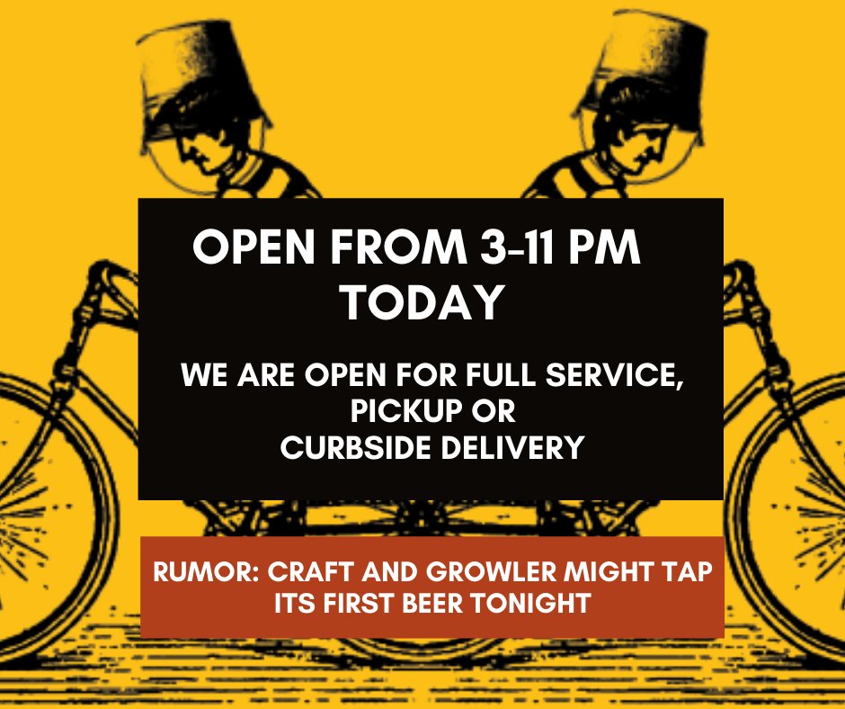 CraftandGrowler's tweet image. Hey Dallas, We are open from 3-11 PM today for onsite, pickup or curbside. Keep on eye on twitter for the tapping of our first beer with an official release tomorrow. It is a Smash IPA with Cascade call "Year and Half Later". #firstbeer #6.2ABV #48IBU #dallasoriginalgrowlerbar