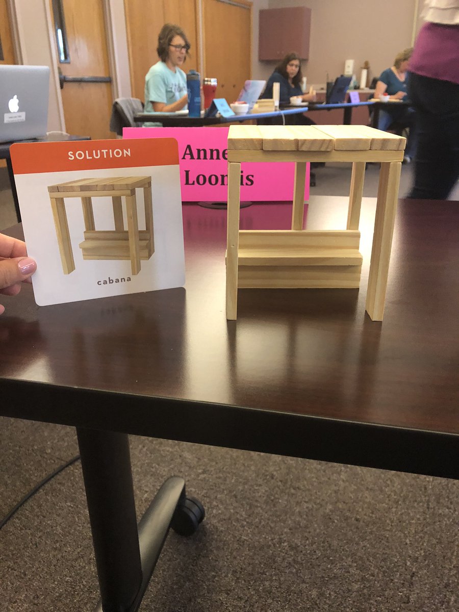 AnneNorris100's tweet photo. What a day! Lots of play to learn! Loved using @Makedo @KEVAplanks  and straw connectors! I am going to come up with great ways to use these I’m my classroom. @87tennisgirl #turnituptoesu11 https://t.co/SoTRfCIHeW