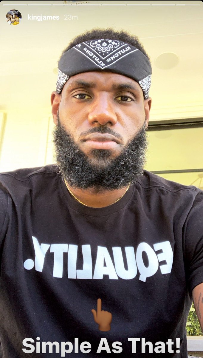 LegionHoops's tweet photo. Equality. (via @KingJames) https://t.co/Y0wEilNWyZ