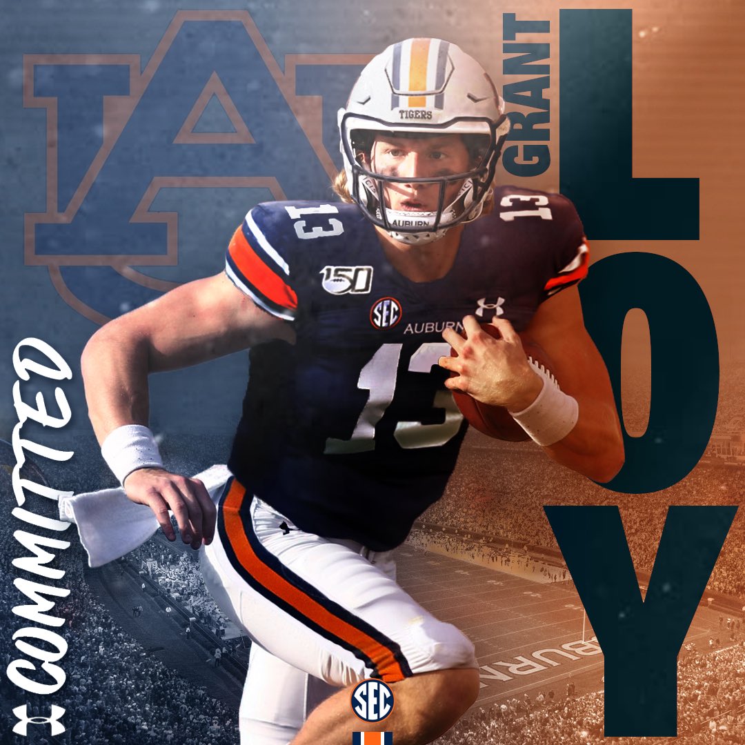 grant_loy's tweet photo. Beyond excited to announce that I have received an offer and committed to Auburn University for my final year of college ball. Let’s get to work. #WarEagle 🦅@coachgusmalzahn @coachchadmorris @coachwillbryant @auburnfootball https://t.co/zEHGxLWgon