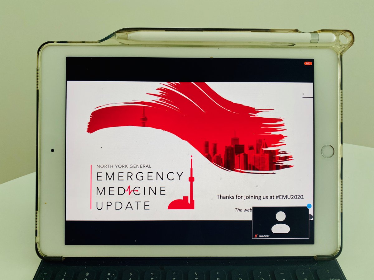 AmyChung's tweet photo. Thank you @EM_Update #EMU2020 for organizing these tremendously educational weekly lectures by 
@davidcarr333 @First10EM @croccoag @EmICUcanada . Really stepping up to further #MedEd in the EM community! https://t.co/nJrr5317vR