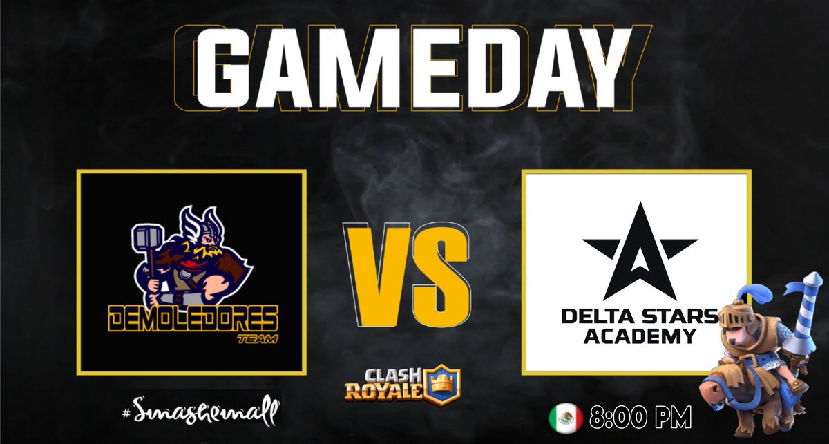Demoledores_GG's tweet photo. #DMLCR | ¡Matchday!
🏆| @EternalsMx
⏰| 8 :00 🇲🇽
📺| N/A
Salimos a la arena en contra de @DeltaSAcademy y esperamos dar un buen papel y llevarnos la liga.
Es tiempo de llevarnos la final a casa.
#Smashemall ⚒️ https://t.co/0FPowWTAkT