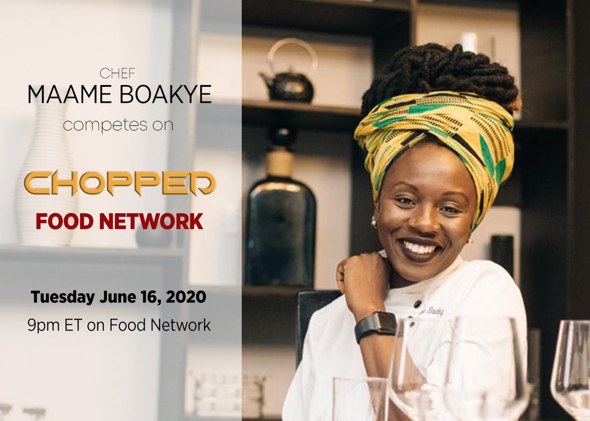 Some Exciting News!!!
Our co-CEO and Chef de Cuisine, <a href="/chefmaame_/">Maame Boakye</a> will be competing on Chopped tv show on <a href="/FoodNetwork/">Food Network</a> on June 16 #chopped
