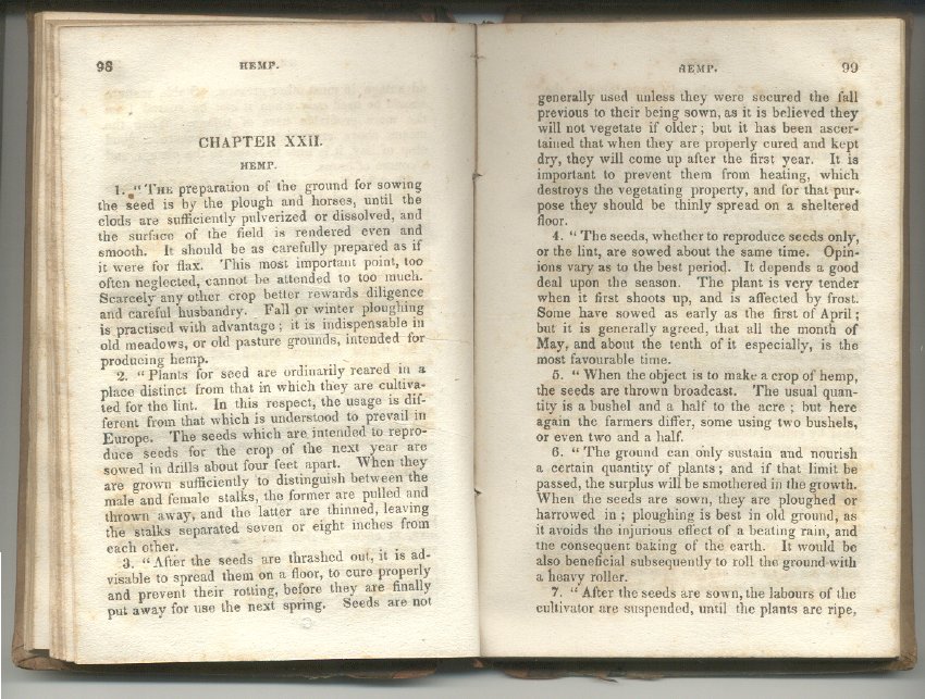 HenryClayEstate's tweet photo. ๐ฑ๐ฑTomorrow at 9am on Facebook Live: In honor of #HempWeek, Curator Eric Brooks will share an agricultural textbook with a chapter authored by Henry Clay himself. Tune it as we look to the past learn more about the crop that is growing once again in Kentucky! #ShareTheLex ๐ฑ๐ฑ https://t.co/hMDIkNVO31