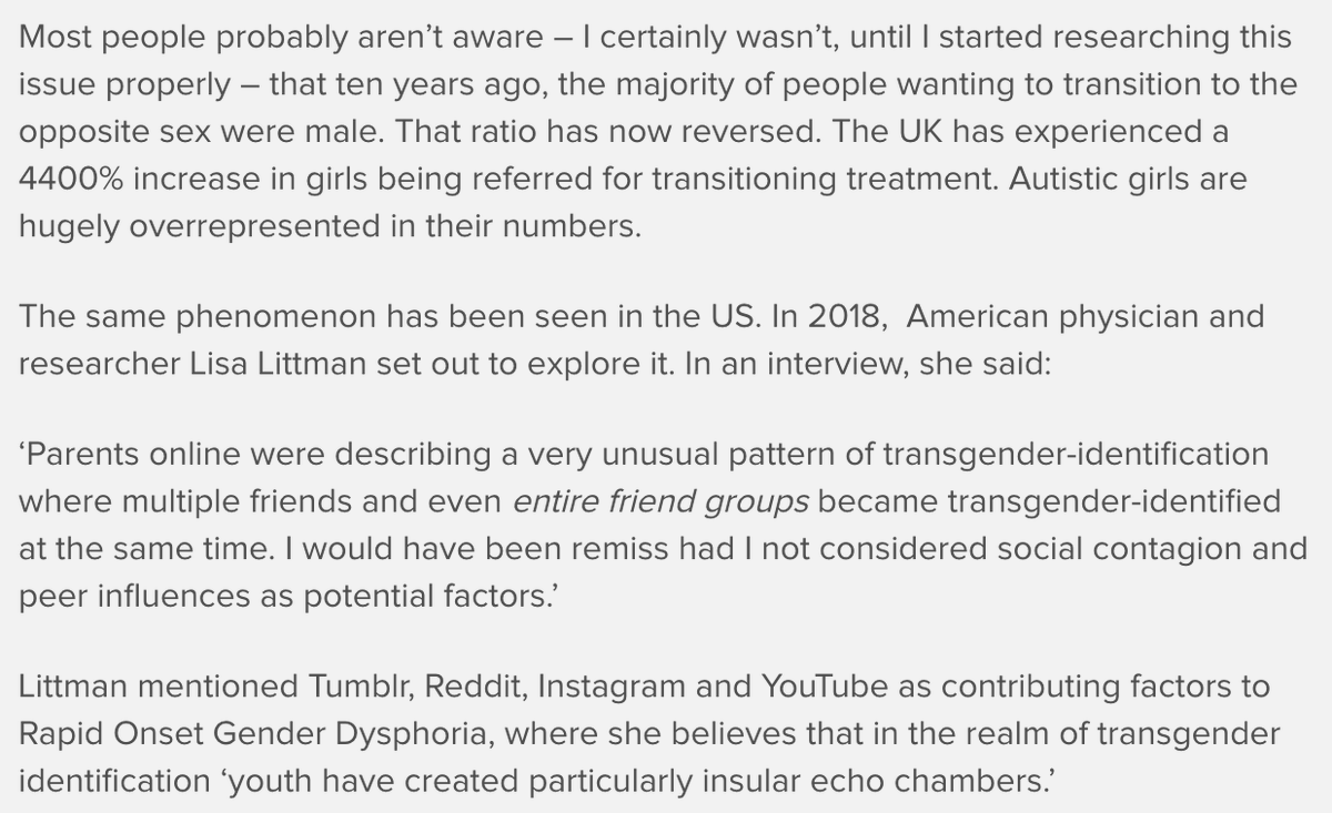 13a. More building of the "young people being transed" myth.No one is arguing for removing proper safeguards. But note how it's always the *parents* centred in this conversation - never the kids.