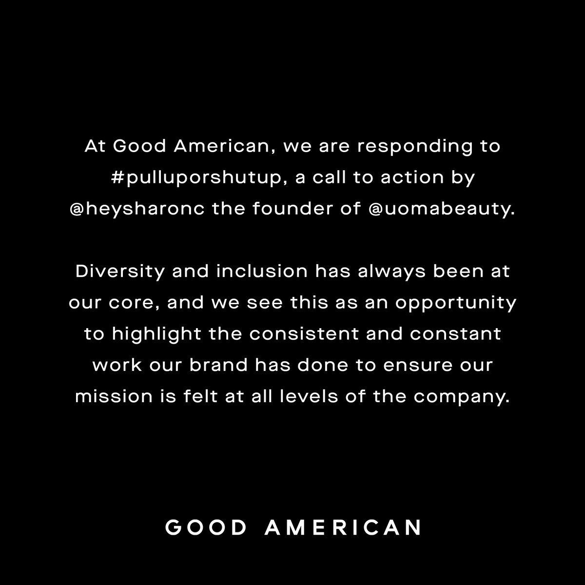 GOOD AMERICAN tweet media