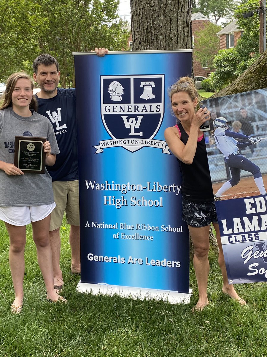 WLHSAthletics's tweet photo. The Class of 2020 Karl Brownmiller Service to Athletics award goes to.....Edie LaMantia. Congratulations Edie. @GeneralsPride https://t.co/uPFLXxFi7W