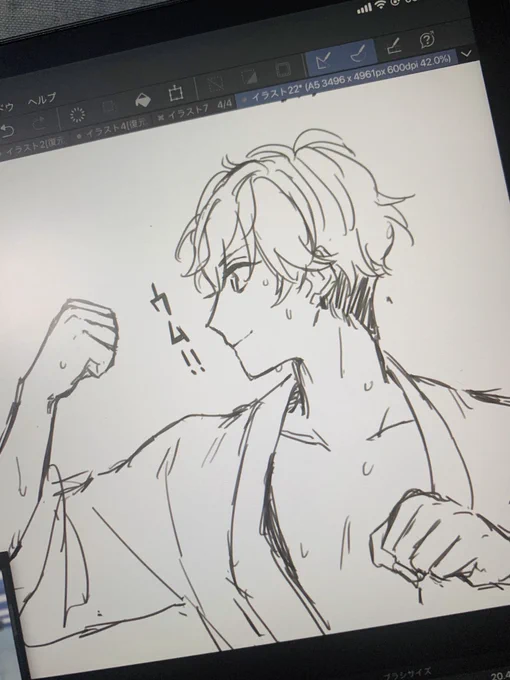 落書きに向いてるペンだなあ 