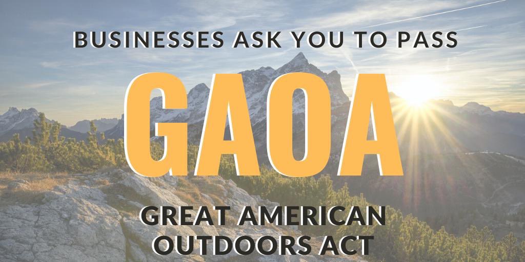 We stand in support of passing the Great American Outdoors Act - Protect our shared American heritage,  support rural economies, create jobs &amp; provide opportunities for millions of Americans to recreate on public land  &amp; waters for generations to come
#passGAOA