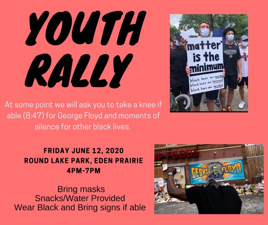 EPHS!!!
Youth Rally Friday 4-7pm at Round Lake!