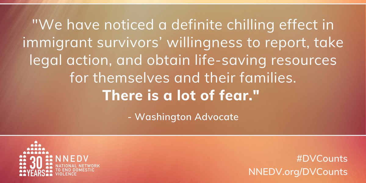 Safety from domestic and sexual violence shouldn't depend on immigration status. Congress can save lives by extending visas and work authorization, offering access to #COVID19 testing and treatment, and providing stimulus checks for immigrants who pay taxes. #AdvocacyDays2020